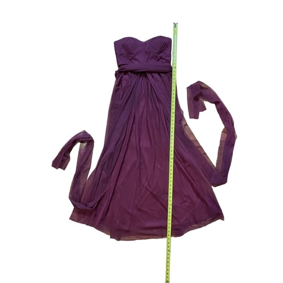 Birdy Grey Grace Convertible Chiffon Cabernet Maxi Dress Size M Bridesmaid HOCO - Picture 9 of 15